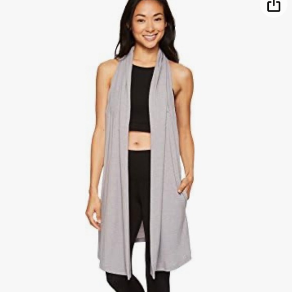 💜LUCY CALM HEART RACERBACK ACTIVE VEST/WRAP-PURPLE-POCKETS-S💜 - Picture 2 of 10